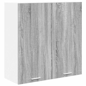 Vidaxl Viseča omarica Siva Sonoma 80 x 31 x 80 cm Konstruiran les