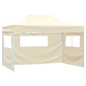 Vidaxl Zabavni šotor krema 280 x 410 x 315 cm Oxford tkanina