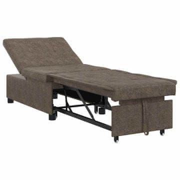Vidaxl Sofa postelja Temno siva 194 x 67 x 82 cm Huahua Tkanina