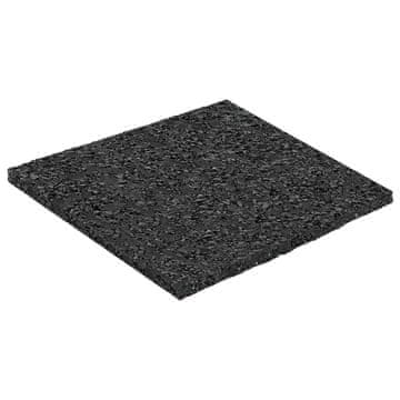 Vidaxl Tlak za patio iz gumijskega granulata Črna 9 x 9 x 0,3 cm Guma