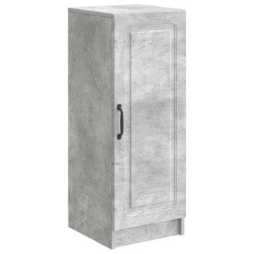 Vidaxl Strani šal Betonsko siva 33 x 34,5 x 87 cm Inženirski les