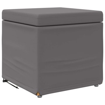 Vidaxl Stolica Siva 41 x 41 x 40 cm Umetno Usnje in Umetno Leseno