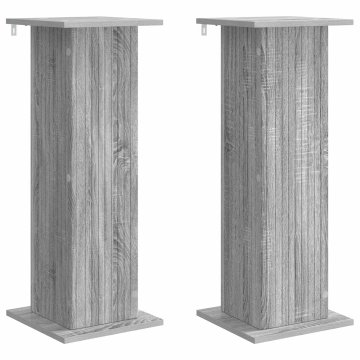 Vidaxl Stojalo za rastline 2 kos Siva Sonoma 30,5 x 30 x 80,5 cm