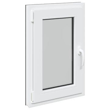 Vidaxl Okno za klet RISOR 50 x 75 cm PVC in steklo Antracit