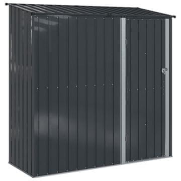 Vidaxl Vrtne hiške Antracit 203 x 85,5 x 200 cm Kovina