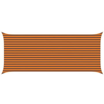 Vidaxl Sončno platno Oranžna in Rjava 6 x 2,5 m 100% poliester Oxford