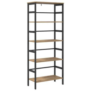 Vidaxl Knjižna polica Umetni hrast 60 x 29,5 x 149 cm Konstruiran les