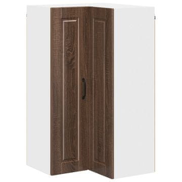 Vidaxl Omara za vogal PORTO Rjav hrast 57 x 57 x 100 cm