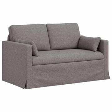 Vidaxl Kavč Taupe 139 x 78 x 80 cm blago