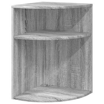 Vidaxl Stranska miza Siva Sonoma 39,7 x 39,7 x 60 cm Konstruiran les