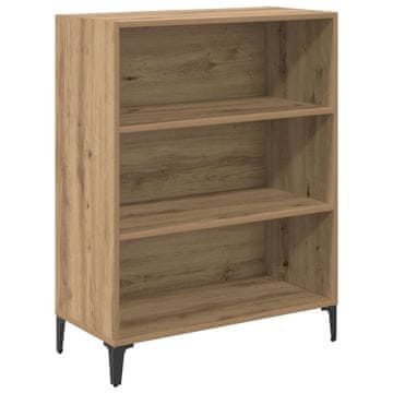 Vidaxl Strani šal Umetni hrast 69,5 x 32,5 x 90 cm Konstruiran les