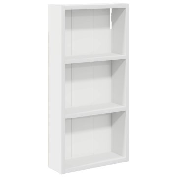Vidaxl Kopalna stenska omarica Bela 30 x 10 x 60,5 cm