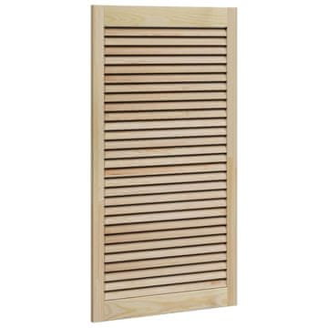 Vidaxl Vrata omare Naravna 110 x 2,1 x 59,5 cm Masivno borovo les