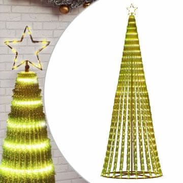 Vidaxl LED božično drevo 475 LED toplo bela 247 cm