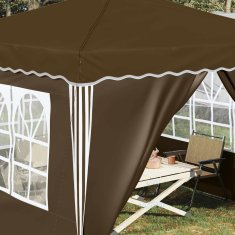 Vidaxl Zložljivi šotor za zabave 288 x 288 x 245 cm Taupe