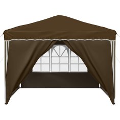 Vidaxl Zložljivi šotor za zabave 288 x 288 x 245 cm Taupe