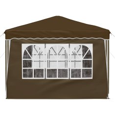 Vidaxl Zložljivi šotor za zabave 288 x 288 x 245 cm Taupe