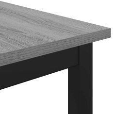 Vidaxl Jedilne mize 140 x 80 x 75 cm Inženirski les Siva Sonoma