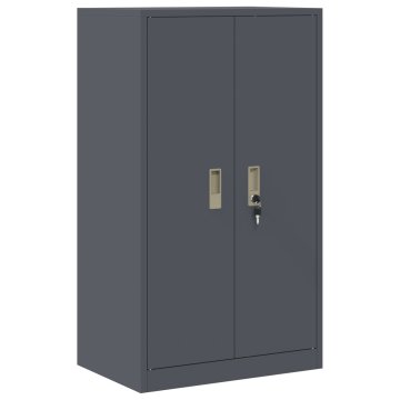 Vidaxl Omarica za shranjevanje Antracit 60 x 40 x 105 cm Jeklo