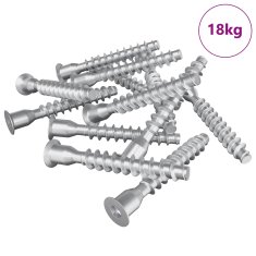 Vidaxl Potrdilni vijaki 2500 szt. srebrna Kovina