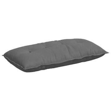 Vidaxl Poglavni vzglavnik Temno siva 100 x 50 cm Mikrofiber tkanina