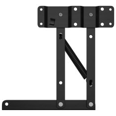 Vidaxl Mehanizem za dvig postelje 12 szt. Črna 340 x 95 x 40 mm elezo