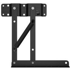 Vidaxl Mehanizem za dvig postelje 12 szt. Črna 340 x 95 x 40 mm elezo