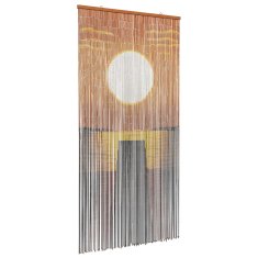 Vidaxl Zavesa proti insektom večbarvno 100 x 200 cm Bambus