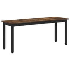 Vidaxl klop Dimni hrast 110 x 35 x 45 cm Konstruiran les