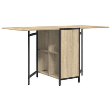 Vidaxl Jedilna miza 144 x 60 x 75 cm Inženirski les Sonoma hrast