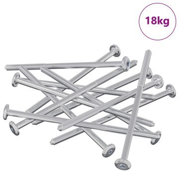 Vidaxl Vijak 800 szt. srebrna M6 x 120 mm Jeklo
