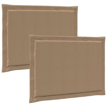 Vidaxl Sedežne blazine 2 szt. Taupe 47 x 36 x 2 cm Poliester