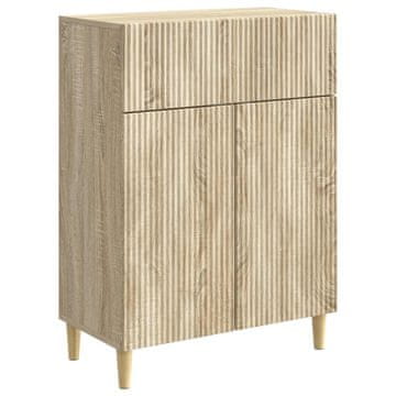 Vidaxl Strani šal Sonoma hrast 66 x 34,5 x 90 cm Inženirski les