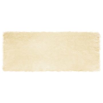 Vidaxl Preproga iz umetnega ovčjega krzna TAFALLA Krem 80 x 200 cm