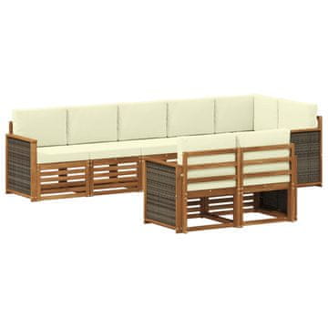 Vidaxl Sedežne garniture Masiven les akacije