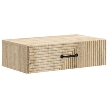Vidaxl Stenska stranska miza 59 x 34,5 x 17 cm Inženirski les