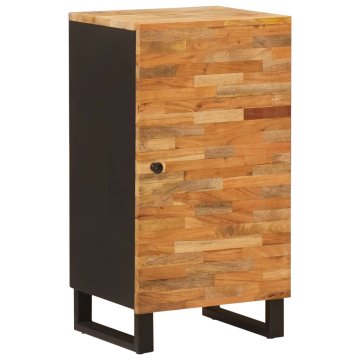 Vidaxl Stranska omara z vrati Rjava 40 x 33 x 75 cm Masiven les manga