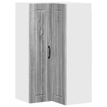Vidaxl Omara za vogal LUCCA Siva Sonoma 57 x 57 x 100 cm