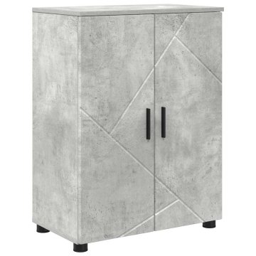 Vidaxl Kopalniška omarica Betonsko siva 60 x 35 x 80 cm