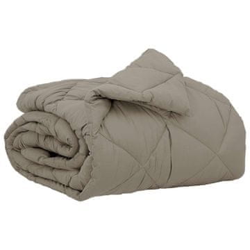 Vidaxl Polna celoletna prevleka Svetlo siva 135 x 220 cm Mikrovlakna