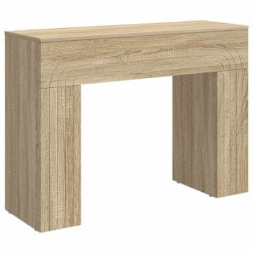 Vidaxl Klubska miza Sonoma hrast 102 x 35 x 75 cm Inženirski les