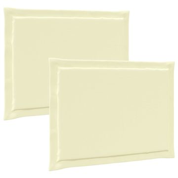 Vidaxl Sedežne blazine 2 szt. krema 47 x 36 x 2 cm Poliester