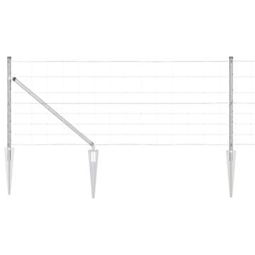 Vidaxl Varjena žična ograja s konicami 50 x 0,8 m (Š x V)