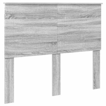 Vidaxl Vzglavje Siva Sonoma 100 cm Konstruirano leseno