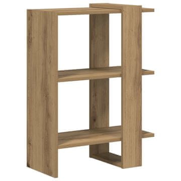 Vidaxl Knjižna polica Umetni hrast 52 x 25 x 71,5 cm Konstruiran les