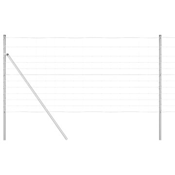 Vidaxl Sistem za pritrditev varjene žične ograje 25 x 1,2 m (Š x V)
