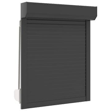 Vidaxl Rolo zaslon Antracit 80 x 100 cm Aluminij in poliuretan