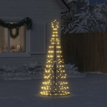 Vidaxl LED božično drevo 200 LED toplo bela 180 cm