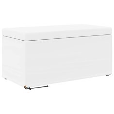 Vidaxl Stolica Bela 81 x 41 x 40 cm Umetno Usnje in Umetno Leseno