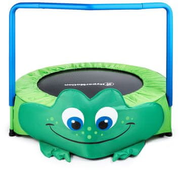 HyperMotion Otroški trampolin premera 91 cm z ročajem za otroke - nosilnost 50 kg, šest nog z nedrsečimi gumijastimi nastavki, starost 3+ let